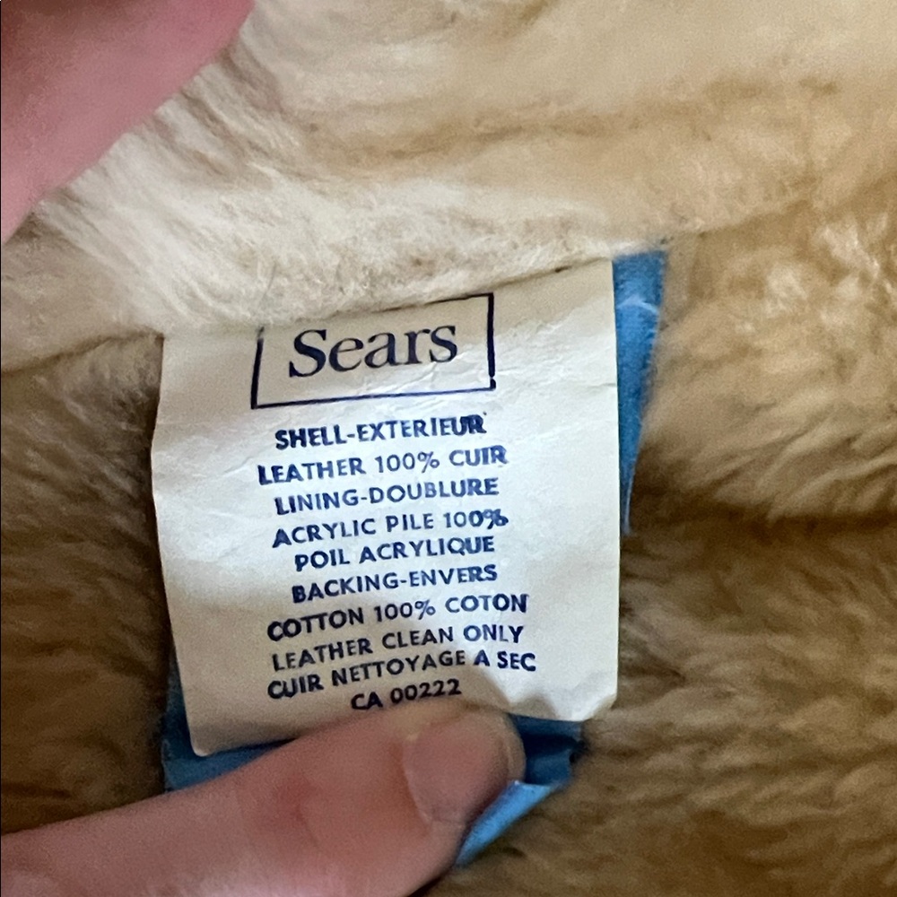 Sears Brown Suede Coat with Cream Shearling - Picture 3 of 8